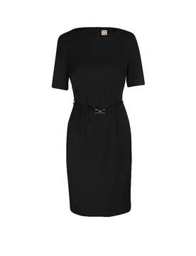 Vestido de negocios DALEAH negro 38 - BOSS - FashionsVida