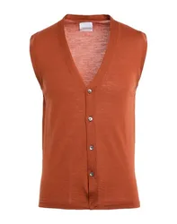 Strickjacke Herren Rostrot 50 Herren