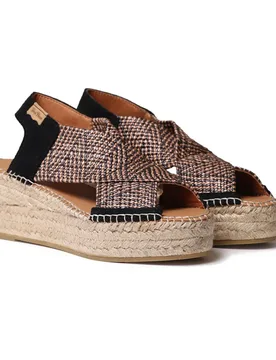 Sandali Con Zeppa In Esparto Masai Black EU 38 - Toni Pons - FashionsVida