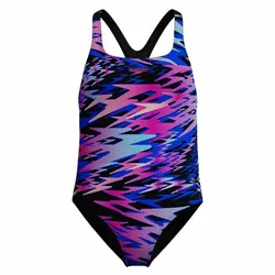 Hyperboom Print Medalist Swimsuit Anthracite 16 Years Girls