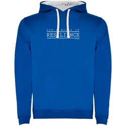 Felpa Con Cappuccio Resilience Two-colour Royal Blue / White 2XL