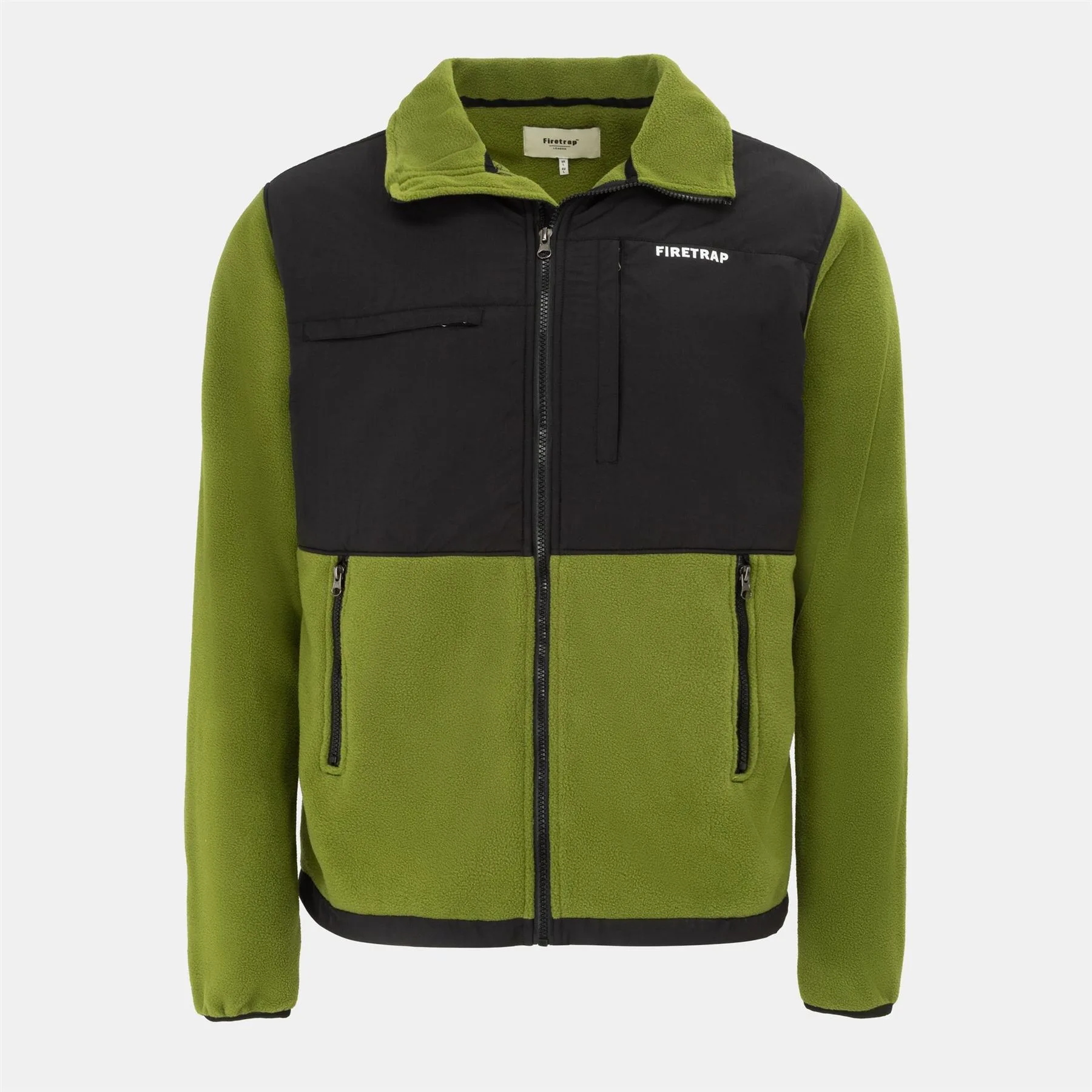 Mens Jacket In Calla Green - Size Small - Firetrap - FashionsVida
