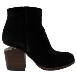 Pre-Owned Womens Gabi Ankle Boots In Black Suede - Size Eu 35