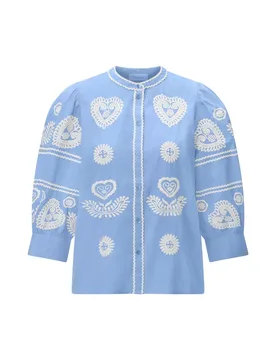 Musselin embroidery blouse female - 40 - FashionsVida