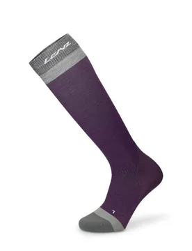 Chaussettes Longues Merino Compression 1 Aubergine EU 39-41 Homme - Lenz - FashionsVida
