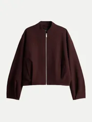 Blouson Jeasy mit Ballonsaum Braun 40