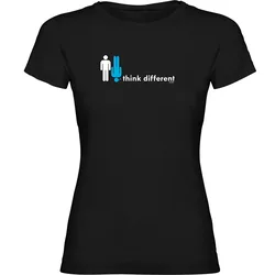 Maglietta A Maniche Corte Da Donna Think Different