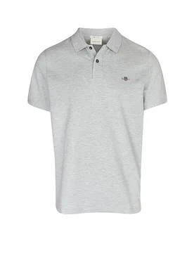 Polo de corte estándar gris S - Gant - FashionsVida