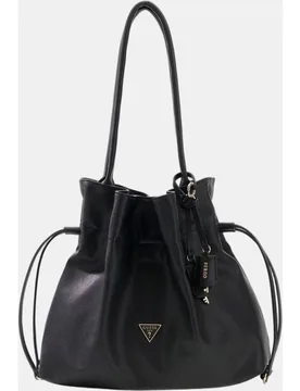 Bolso bucket con asa ajustable y cierre fruncido - Guess - FashionsVida
