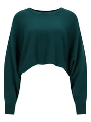 Apricot Cropped Batwing Jumper femae