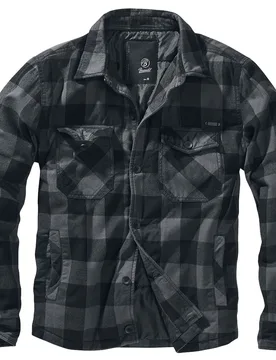 Übergangsjacke - Lumberjacket - S bis 5XL - für Männer - Größe L - schwarz/anthrazit - Männer - male - Brandit - FashionsVida