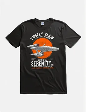 Retro Smugglers Firefly-Class Serenity Spaceship-Vintage Firefly TV Show Design-100% cotton O-neck casual printed men's T-shirt - Aliexpress - FashionsVida