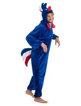 Hahn Kostüm Fankostüm Frankreich blau - CHAKS - FashionsVida