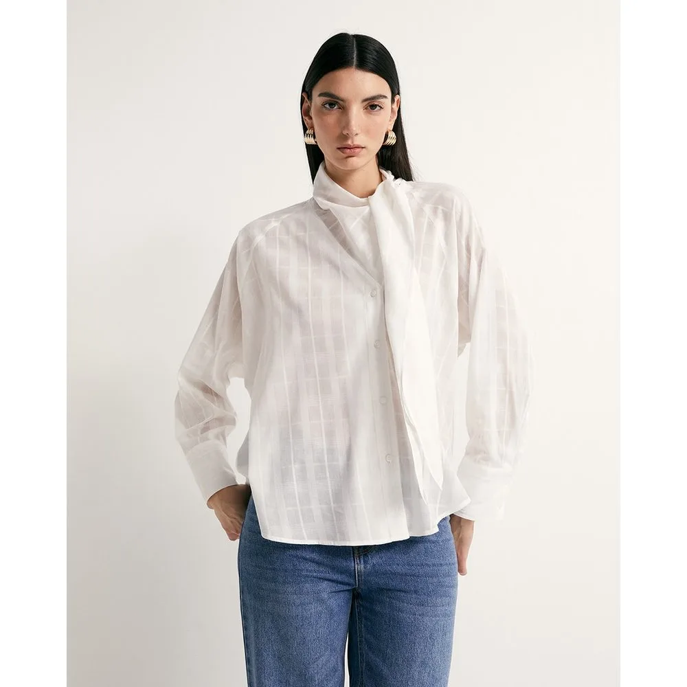 Sfera - Camisa pañuelo cuadros - Sfera - FashionsVida