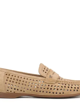 Women's Bloom-Perf Loafer/Moc Loafers in Beige Size: 4 - Beige - Size: 4 - Naturalizer - FashionsVida