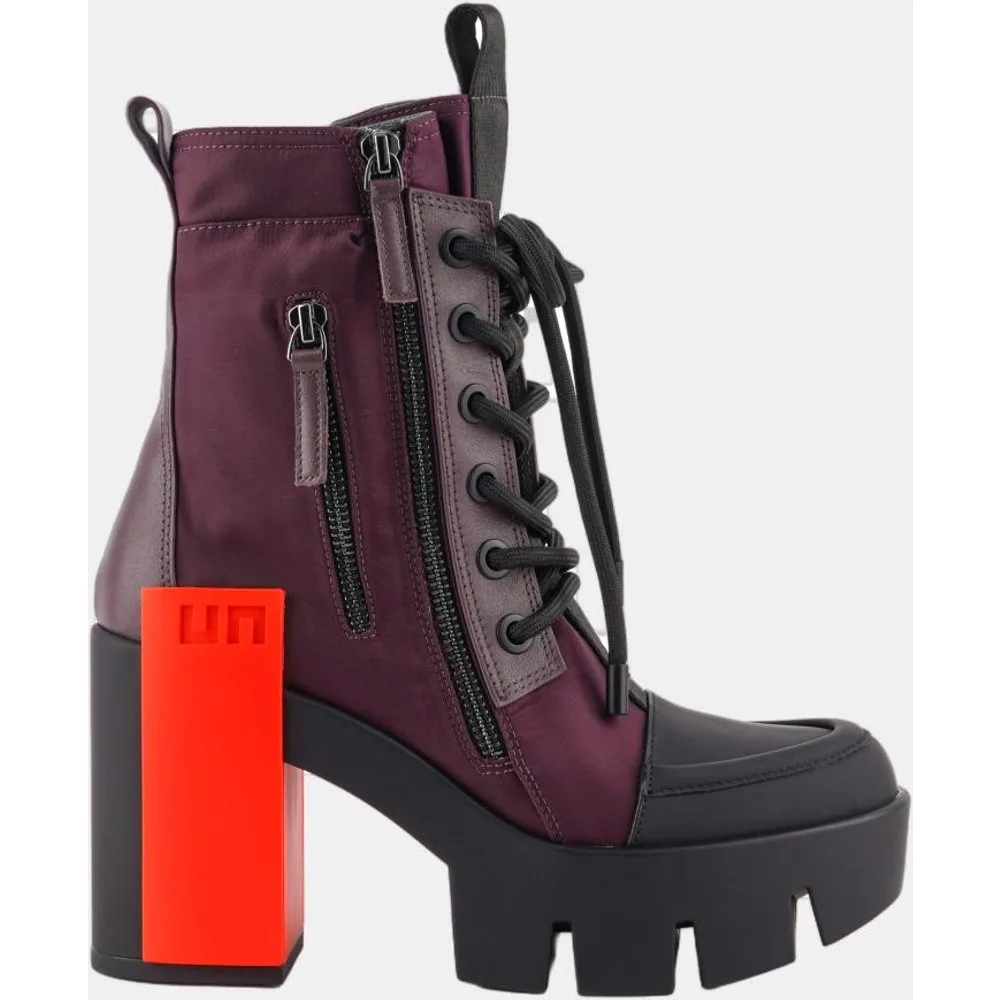 Botin mujer con cordones plataforma y tacon bloque - United Nude - FashionsVida