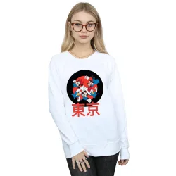 Women's Mickey Mouse Team Huddle Sweatshirt in White Size: XL - White - Size: XL