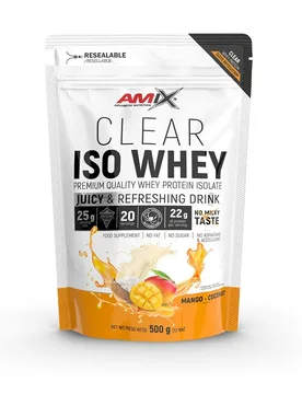Proteine Del Siero Del Latte Isolate Clear Mango E Cocco 500g Yellow - Amix - FashionsVida