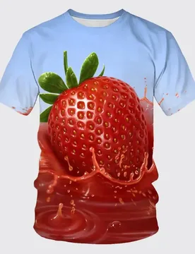 New Delicious Fruit Strawberry 3d Printed Men Women Kids O Neck T Shirt Streetwear Breathable Lightweight Summer Sports Top - Aliexpress - FashionsVida