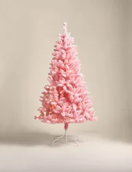 Ft Pre-Lit Snowy Pink Christmas Tree Pink