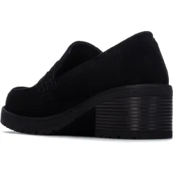Mocasín de mujer con tacón ancho