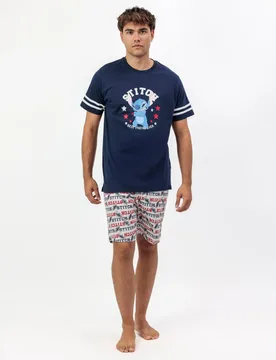 Pijama corto de hombre de punto de color - Disney - FashionsVida
