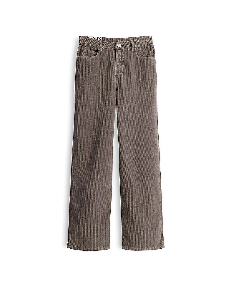 Jeans Straight Fit MIVY CORD marron 44/L31 - Opus - FashionsVida