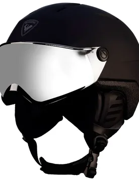 Casque Avec Visière Fit Visor Impacts Black M-L unisex - Rossignol - FashionsVida