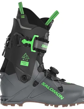 Chaussures De Ski De Randonnée Mtn Summit Pure Anthracite / Black / Pastel Neon Green 26.0-26.5 - Salomon - FashionsVida