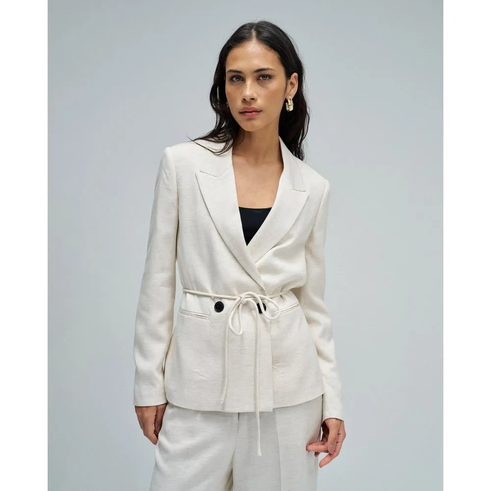 Blazer con cinturón de mujer - Salsa Jeans - FashionsVida