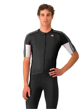 Maglia A Maniche Corte Entrata 6 Light Black / Dark Grey / Smoke Grey - Castelli - FashionsVida