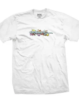 T-shirt à Manches Courtes Wildside White M - DGK - FashionsVida
