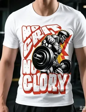 D Fitness Pattern Print Men's T-shirts Summer Fashion Gym Bodybuilding Short Sleeve Tees Daily Loose Casual O-neck Sports Tops - Aliexpress - FashionsVida