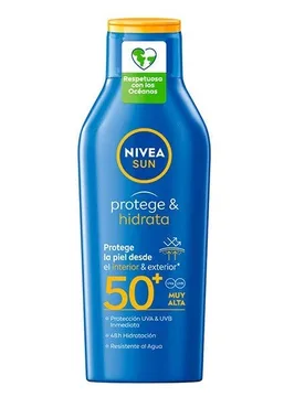 Protege & Hidrata Leche Solar Spf 50 - NIVEA - FashionsVida