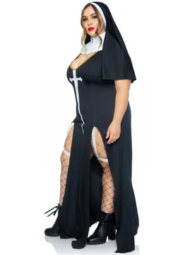 Sexy Plus Size Nonnenkostüm für Damen - female - LEG-AVENUE - FashionsVida