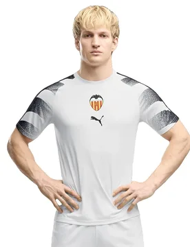 T-shirt à Manches Courtes Avant-match Valencia Cf 26/27 Warm Up White S - Puma - FashionsVida