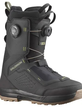 Chaussures De Snowboard Echo Dual Boa Black / Black / Deep Lichen Green 29.0 - Salomon - FashionsVida