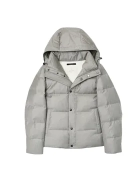 Giubbini uomo - piumino uomo imbottito in piuma - grigio - Montecore - FashionsVida