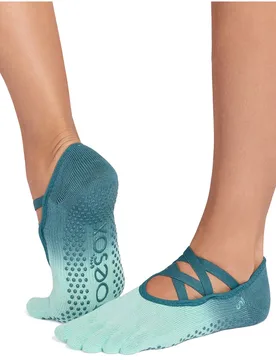Chaussettes Full Toe Elle Pilates Grip Tidal EU 39-42 1/2 - ToeSox - FashionsVida