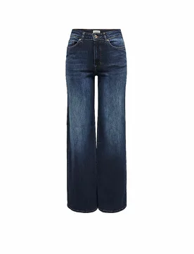 Jeans Wide Leg ONLMADISON BLUSH bleu marine M/L30 - Only - FashionsVida