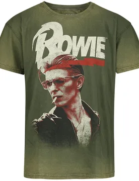 T-Shirt - Smoking - S bis 3XL - für Männer - Größe XL - grün - Lizenziertes Merchandise! - Männer - male - David Bowie - FashionsVida