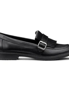 Women's Wide Fit 'Fowey' Loafers in Black Size: 5 - Black - Size: 5 - Hotter - FashionsVida