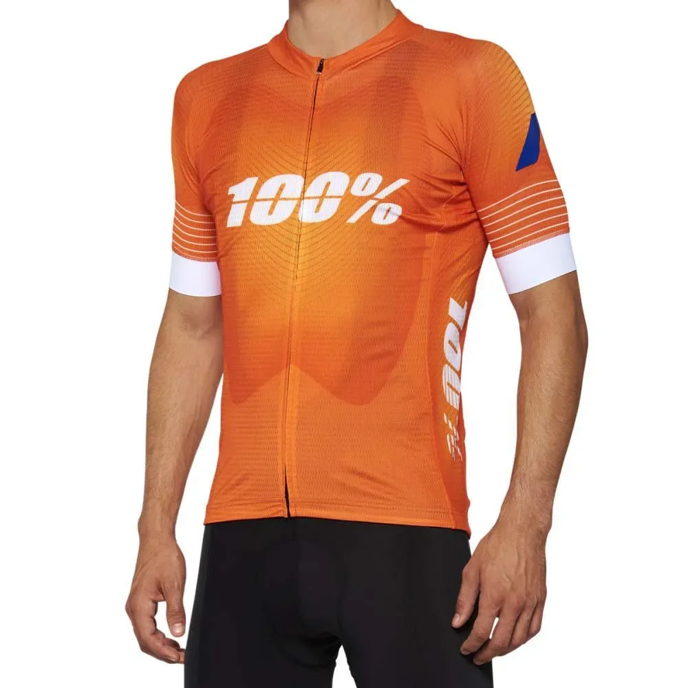 Maglia A Maniche Corte Exceeda Orange - 100percent - FashionsVida