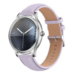 Smartwatch Cinturino L28 Pelle Silver / Purple