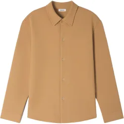 Sobrecamisa de hombre de punto manga larga