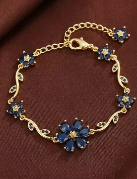 Women Exquisite Sunflower Zircon Bangle Pure Copper Princess Style Minimalist Cold Tone Daily Jewelry Bracelet Gift - Aliexpress - FashionsVida
