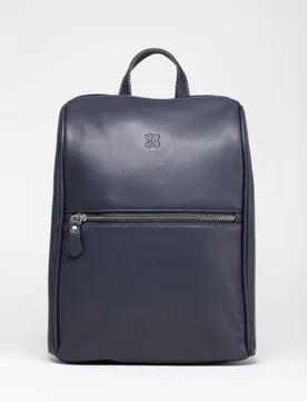 Women's 'Enderley' Leather Backpack in Navy - Navy - Size: One Size - Lakeland Leather - FashionsVida