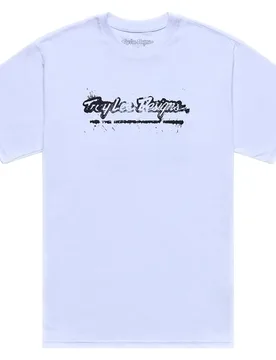 Troy Designs Maglietta A Maniche Corte Repeat White - Lee - FashionsVida