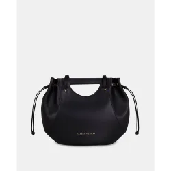 Bolso crossbody en piel con asa de mano