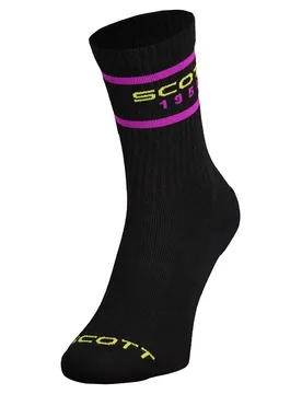Retro Casual Crew Socks 3 Units Black UK 10.5-12 Men,Women - Scott - FashionsVida